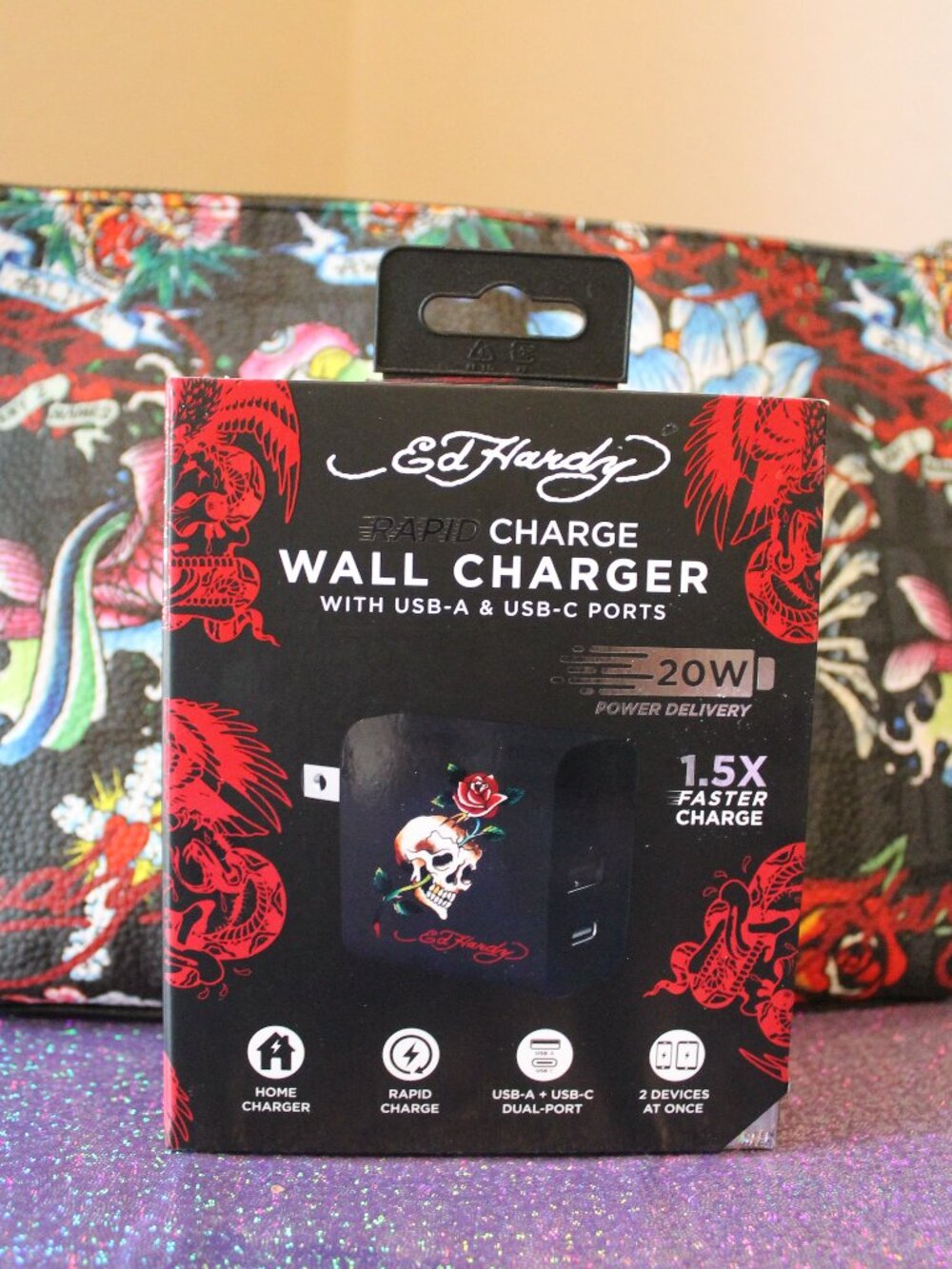 Ed Hardy Rapid Charge Wall Charger NWT